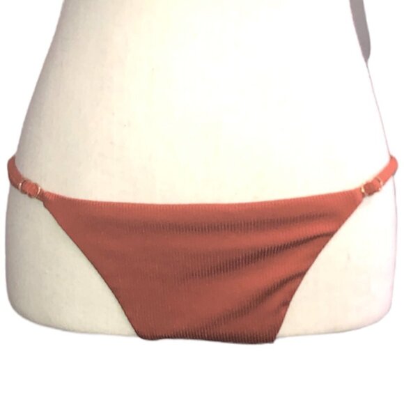 VICTORIA'S SECRET Bikini Bottom Women's Size Medium Apricot Swimsuit Summer - Picture 12 of 12